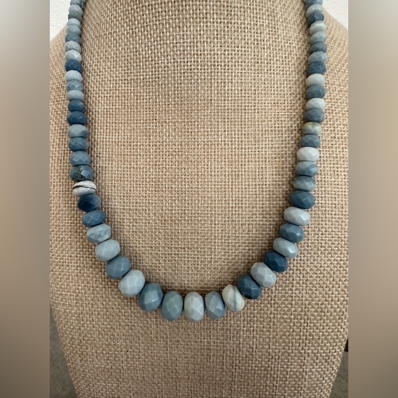 Blue Opal beaded Necklace by Jay King - Picture 4 of 10